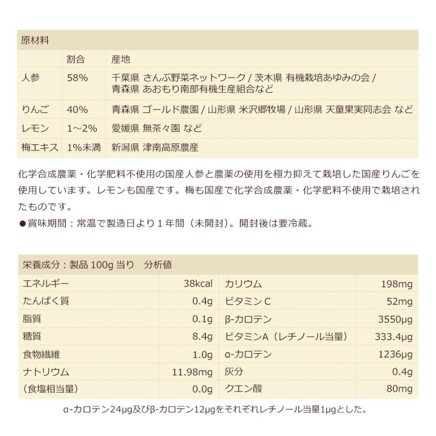 お試し 人参ジュース 無農薬 1L ×3本入 国産 無添加 生搾り にんじんジュース ニンジンジュース 採れたてすり搾り製法 |  | 15