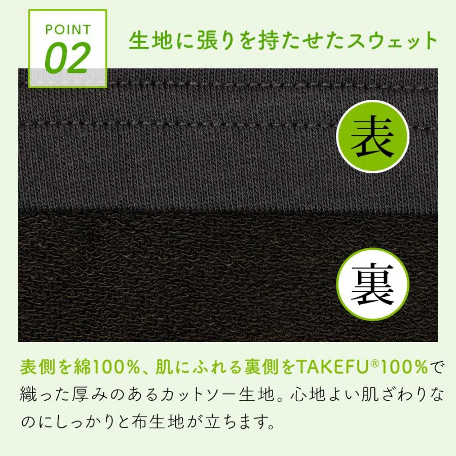 TAKEFU The☆スウェット ラウンドネック 男女兼用 ダークネイビー 薄手