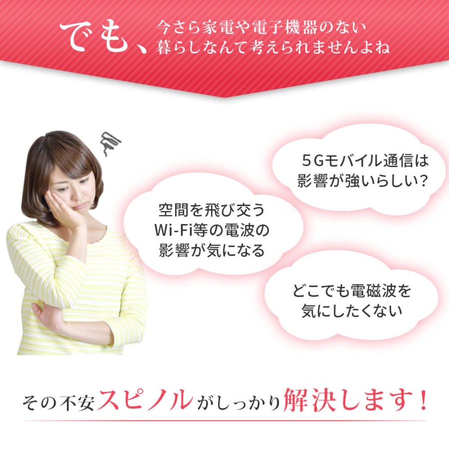 電磁波防止グッズ スピノル シール ポータブル プロテクター ルーム 全
