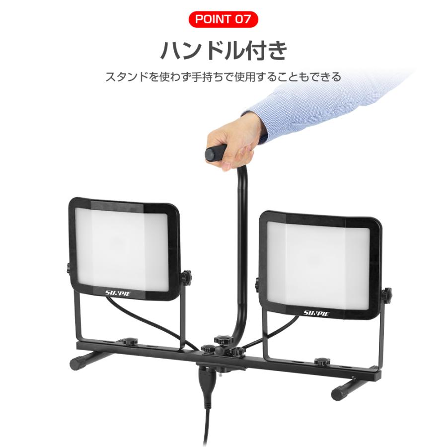 PROBASTO 投光器 LED 作業灯 屋外 防水 最強 104W 120W 100V 16000LM