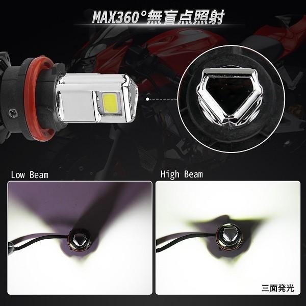 バイク HS5 LED バルブ 交流 直流 スクーター 6500K 3000LM 30W