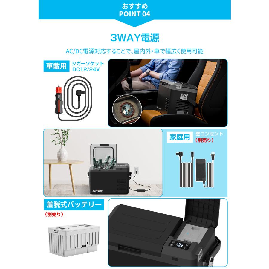 PROBASTO 車載冷蔵庫 ポータブル冷蔵庫 9L バッテリー -22℃〜10℃ 急速