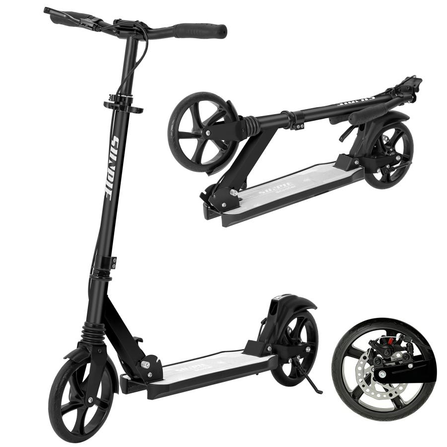 PROBASTO キックボード 子供 大人用 ブレーキ付き キックスクーター 8インチ タイヤ 大きい 折りたたみ 高さ調整可能 持ち運び 軽量 誕生日 プレゼント ギフト |  | 09