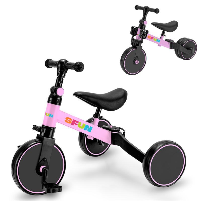 キッズバランス車1~3歳ロータリー自転車 PROBASTO 三輪車 1歳 2歳 3歳 3way 変身 軽量 キッズバイク