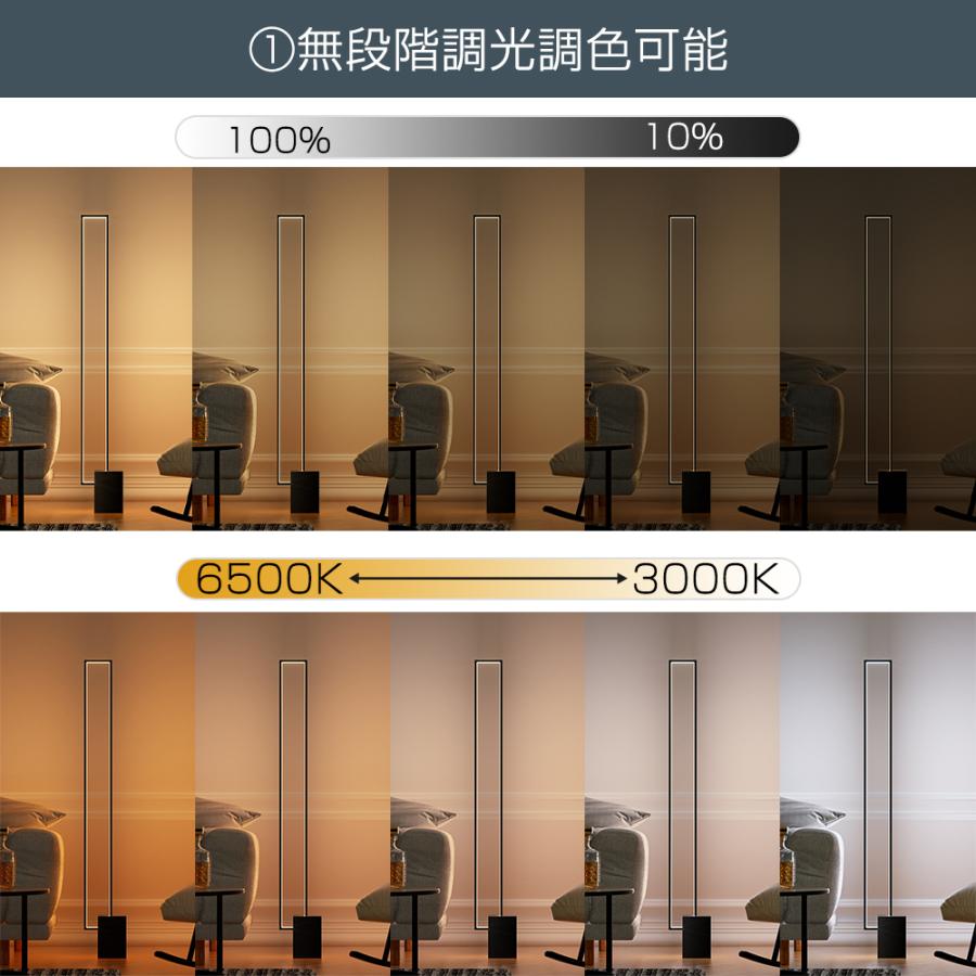 PROBASTO フロアライト LED 明るい おしゃれ 北欧 リモコン付 調光 調