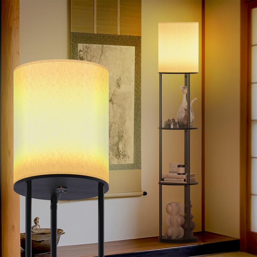 和風 フロアライト led フロアランプ フロアスタンド リモコン付  組立簡単 楽天市場】楽天1位☆フロアランプ おしゃれ 北欧 LED 電球付き