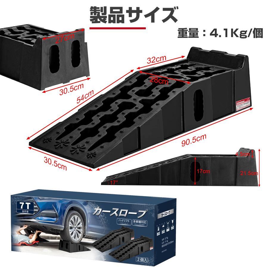 PROBASTO カースロープ ハイリフト 17cm 2個セット 耐荷重7トン 幅305