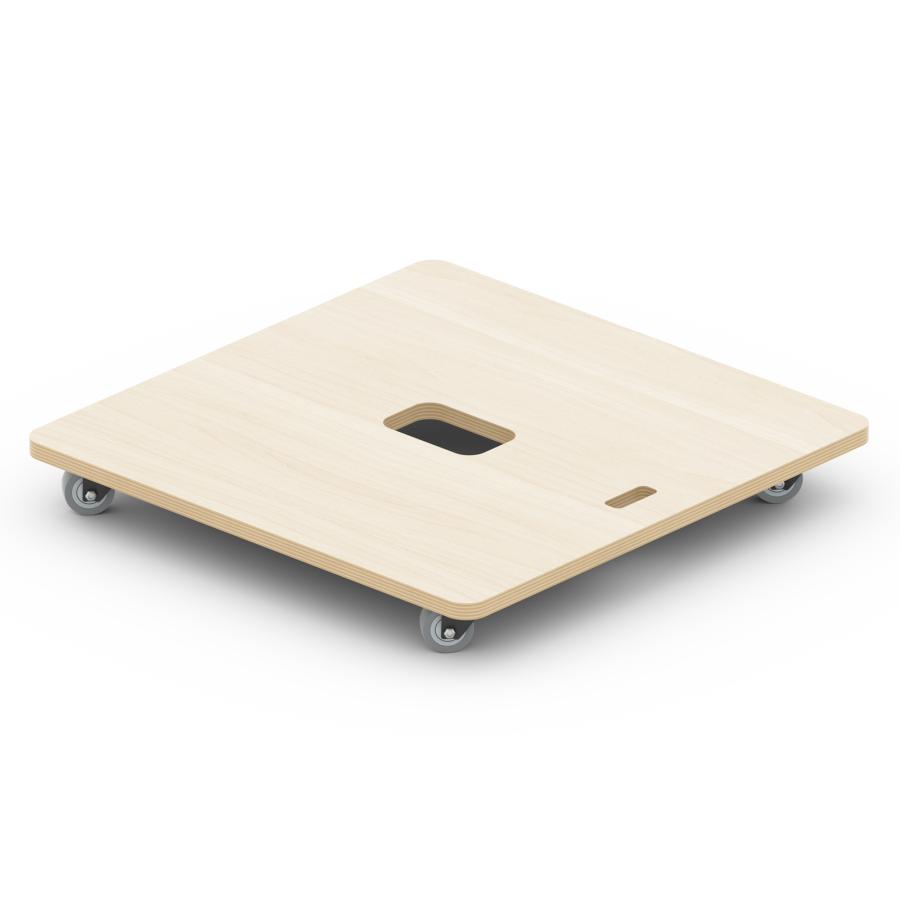 PROBASTO 平台車 木製 60×50 60×60 耐荷重150kg 360度回転 完成