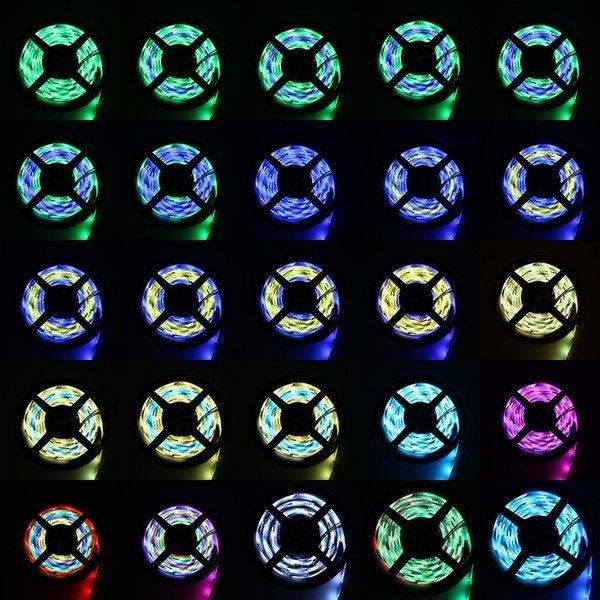 光が流れるRGB LEDテープライト 5m 防水仕様 イルミネーション 3チップ