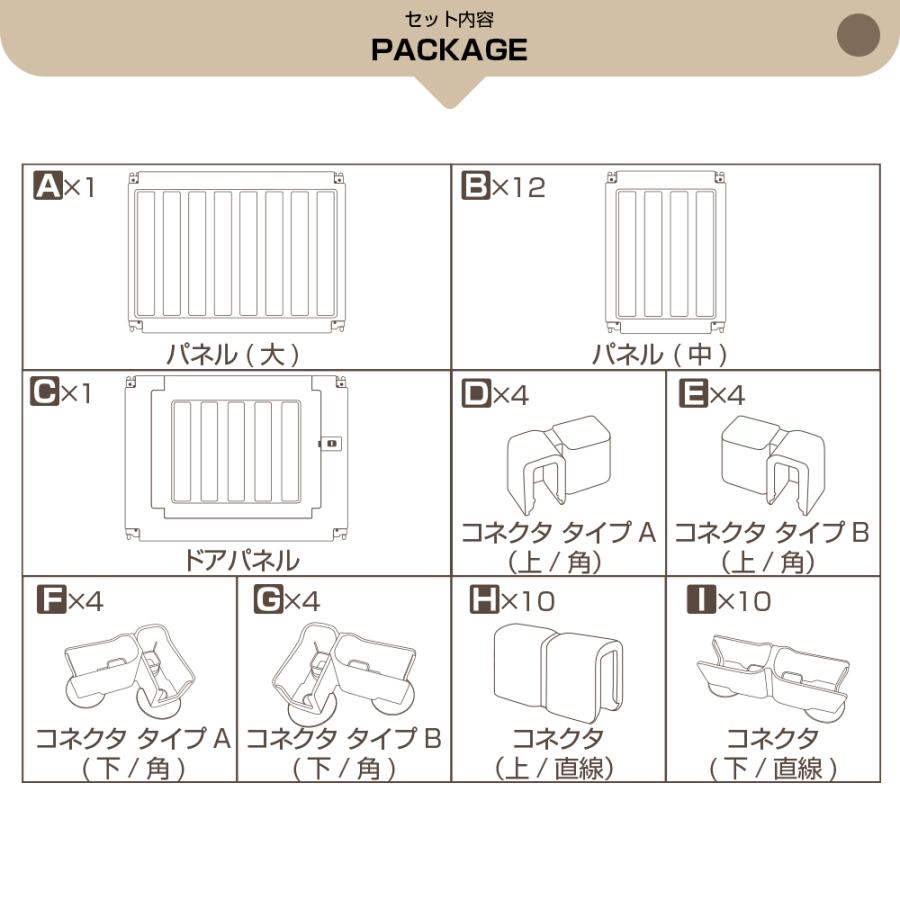 PROBASTO ベビーサークル 186 200 置くだけ 倒れない 大型 組立自由 扉