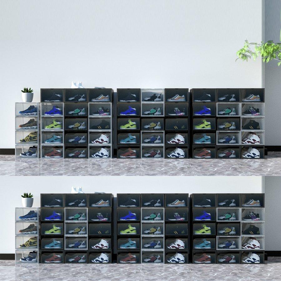 PROBASTO」シューズボックス 6個セット 靴 収納 ボックス 下駄箱 靴箱