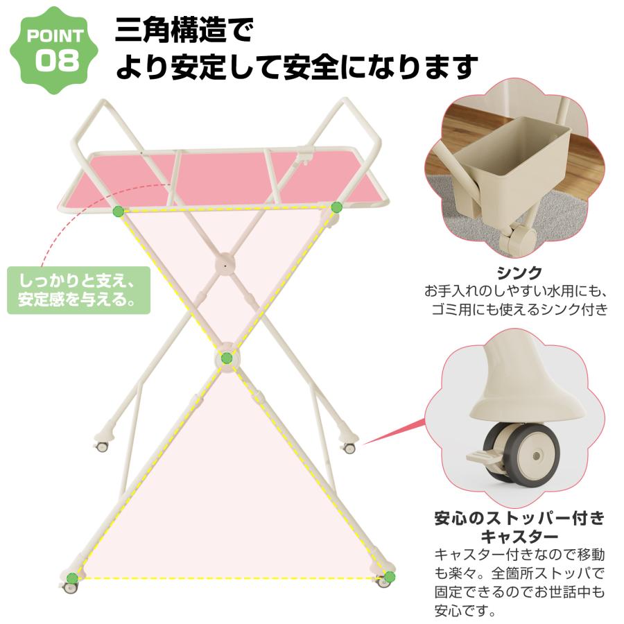 PROBASTO おむつ替え台 おむつ交換台 折りたたみ 赤ちゃん 新生児
