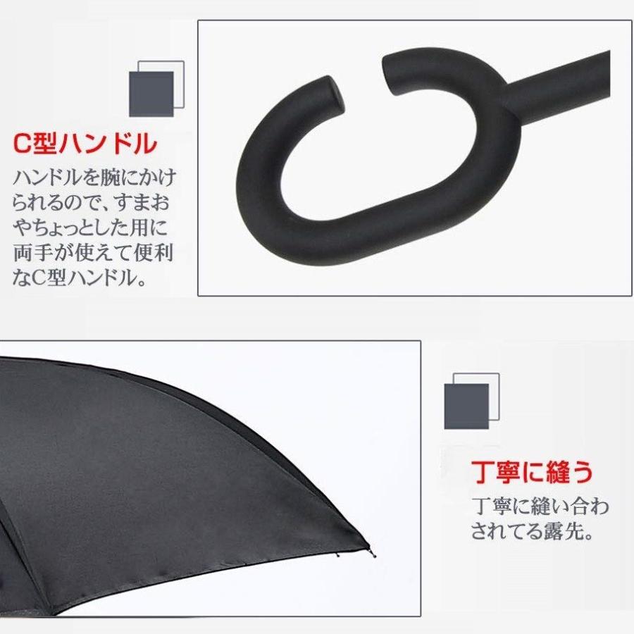 逆さ傘 逆折り式傘 長傘 手離れc型手元 耐風 撥水加工 晴雨兼用 ビジネス用 車用傘 自立傘 Uvカット 8本骨 男女兼用 Ys Probasto 通販 Yahoo ショッピング