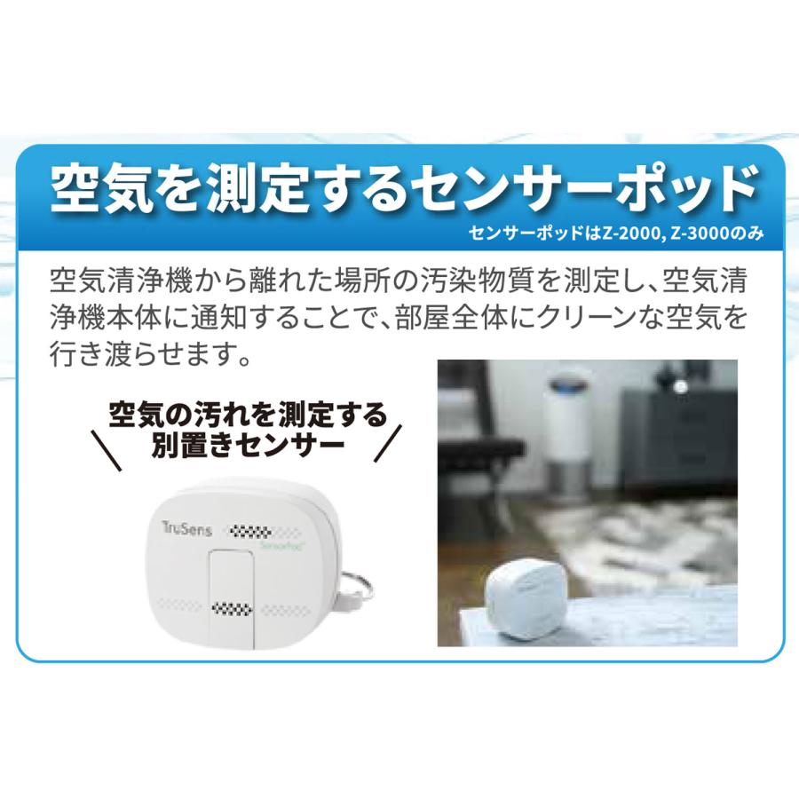 TruSens トゥルーセンス空気清浄機 Z-3000 〜70平米（約43畳）・PM2.5