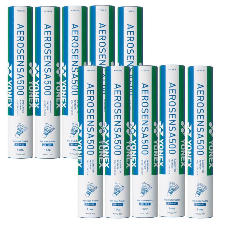 【新品未開封】バドミントンシャトル　エアロセンサ500 10ダースセット YONEX バドミントン シャトル ヨネックス エアロセンサ500 AS