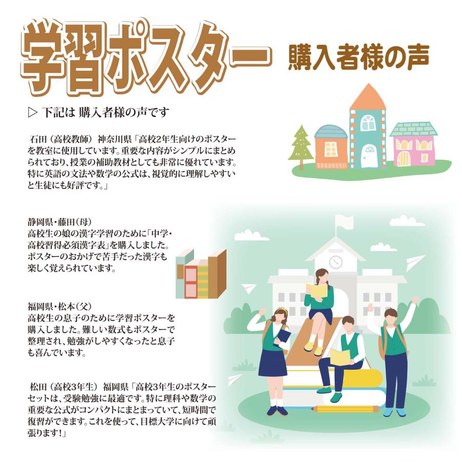 proceedx　学習ポスター　0288　高校数学公式集　数学2・B-2　送料無料　勉強部屋　教室　壁掛け　高1　高２　高３ |  | 03