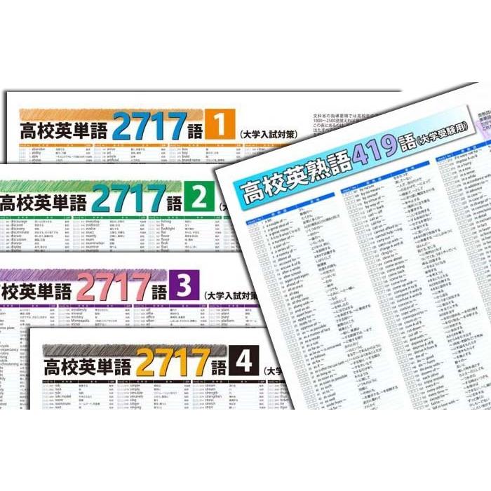 proceedx　学習ポスター　0986　学習高校英語5点セット　送料無料　勉強部屋　教室　壁掛け　高校 | 