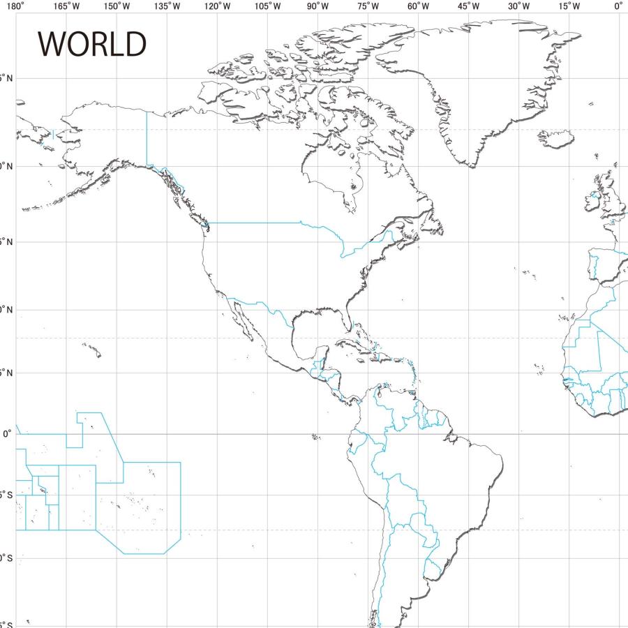PROCEEDX美しい世界地図 書き込み自由 ホワイト学習ポスターミニマルマップA1ビッグサイズ 折り目なし送付日本製 影付き1362 [ポスター] |  | 01