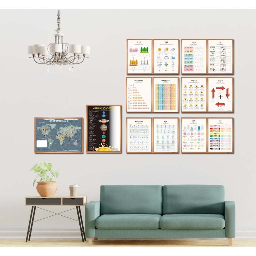 PROCEEDXよくわかる世界旅行 ブラックver PP加工 モッテソーリ学習ポスター A3サイズ 日本製 送料無料 |  | 08