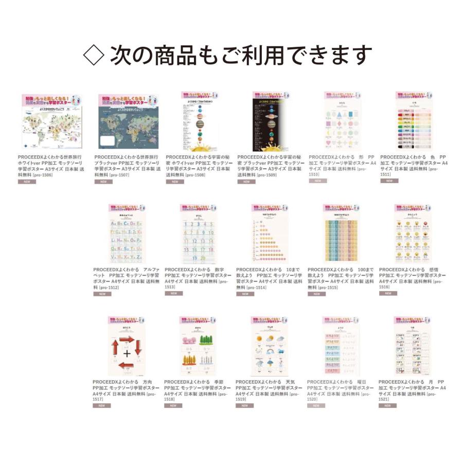 PROCEEDXよくわかる宇宙の秘密 ブラックver PP加工 モッテソーリ学習ポスター A3サイズ 日本製 送料無料 |  | 02