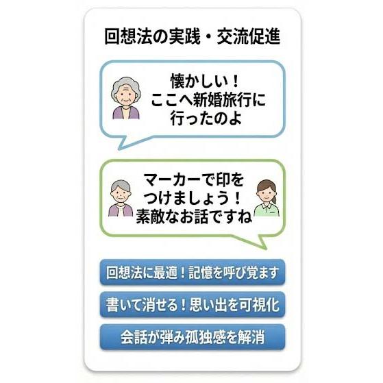 proceedx 日本地図 ＆ 世界地図（A1大判・書き消し自由）pp加工　回想法　認知症予防 コミュニケーション活性化　脳活性化マップ 2枚セット |  | 08