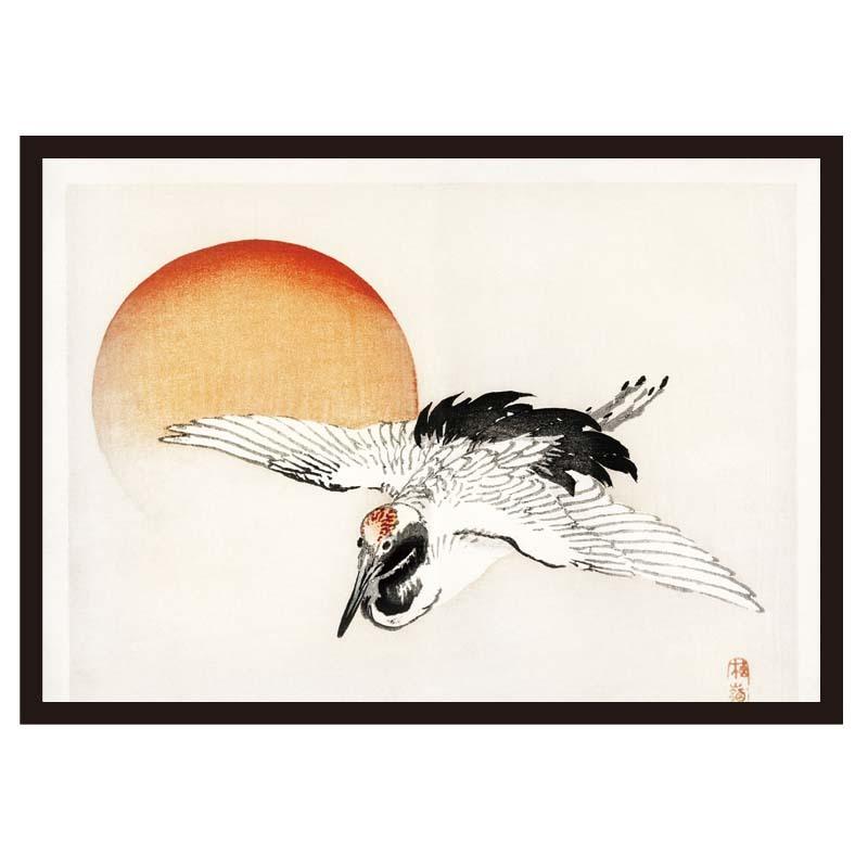 proceedx　名画 絵画ポスター　2058　Flying Barn swallow /幸野楳嶺額 | 