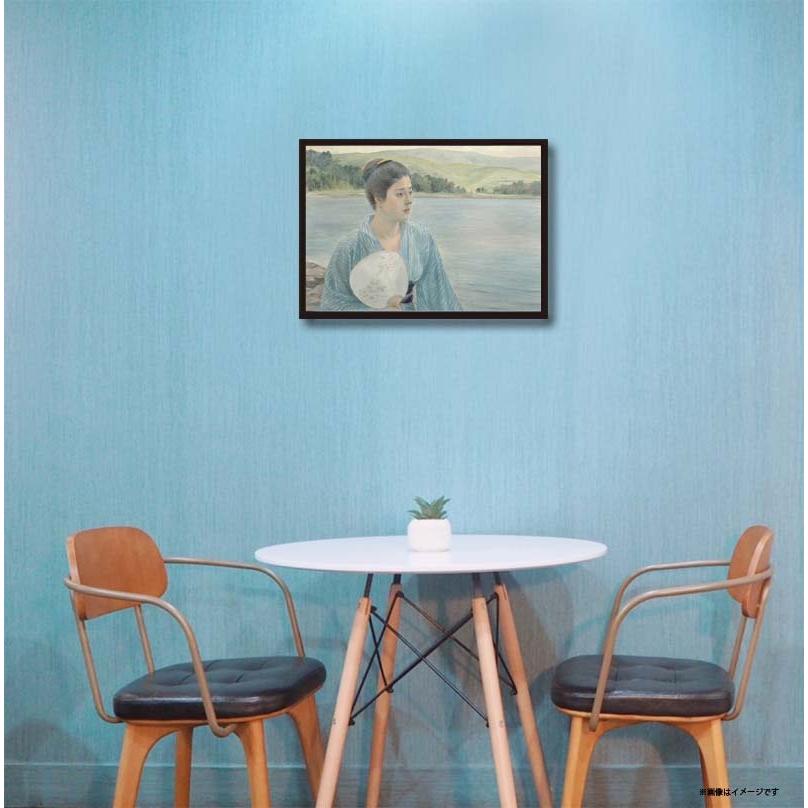 proceedx　名画 絵画ポスター　2059　湖畔/黒田清輝額フレーム付　送料無料　　アート |  | 01