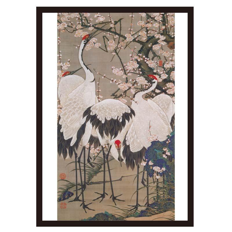 proceedx名画 絵画ポスターpro-3004 福袋4　5枚セット　額フレーム付　送料無料　絵アートインテリア　伊藤若冲　カフェ　店舗　　 |  | 02