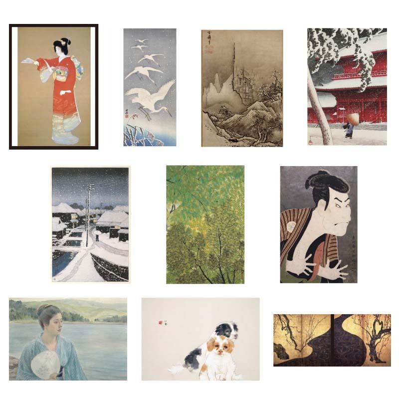 proceedx　pro-3031　日本名画　絵画20枚セット 12　送料無料　　アート インテリア 安い　値打ち |  | 01