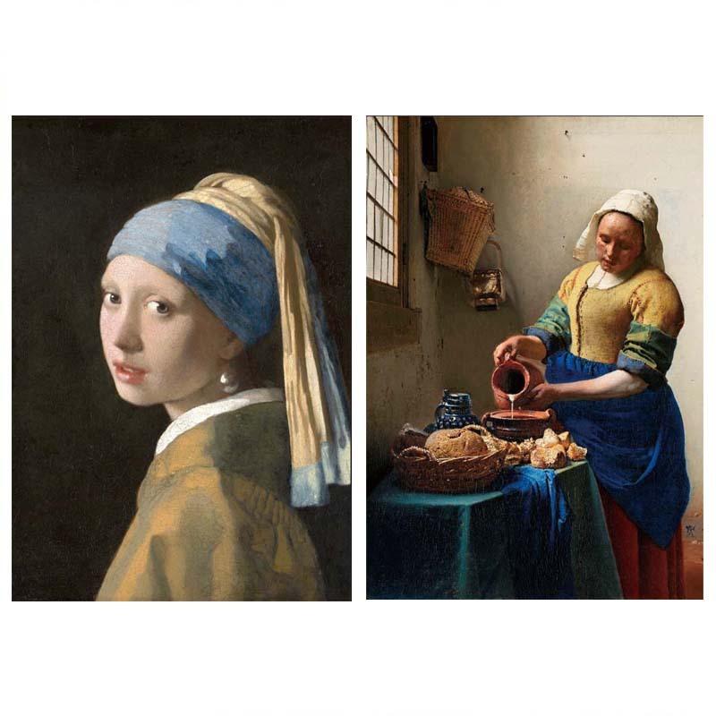 proceedx　名画 3128 絵画お値打ち２枚セット8　フェルメール　A3サイズ送料無料　　アート インテリア 安い　値打ち　プレゼント | 