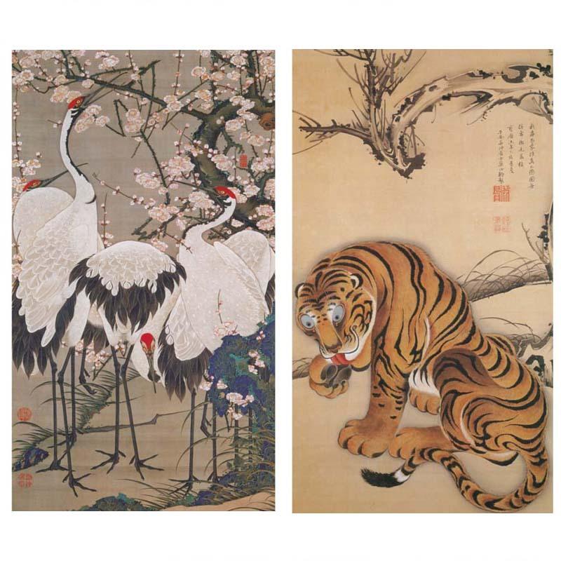 proceedx　名画 3137 絵画お値打ち２枚セット17　伊藤若冲　プレゼント | 