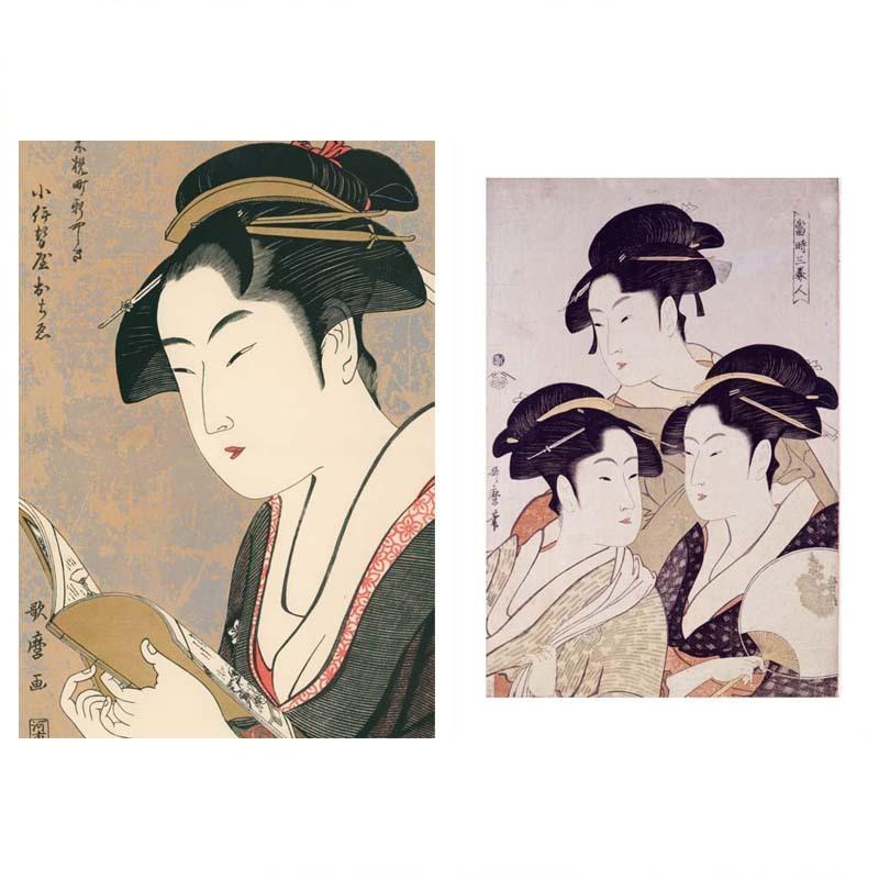 proceedx　名画 3143 絵画お値打ち２枚セット23　喜多川歌麿 　プレゼント | 