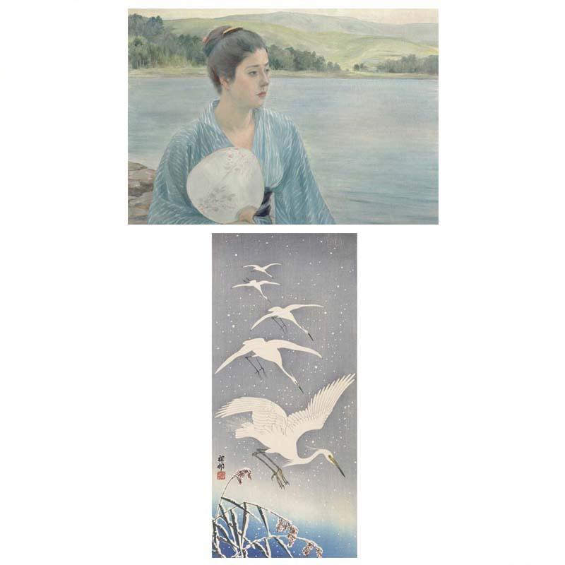 proceedx　名画 3146 絵画お値打ち２枚セット26 黒田清輝 小原古邨　　A3サイズ　送料無料　　アート インテリア 安い　値打ち | 