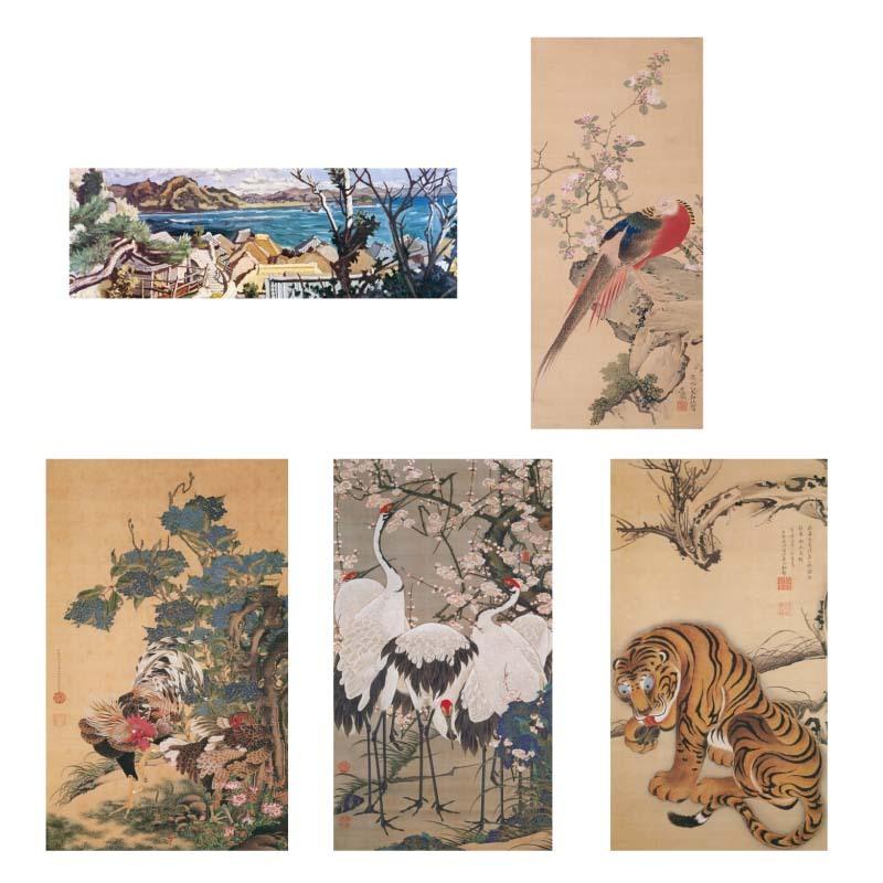 proceedx　名画 3167 絵画お値打ち5枚セット7　安井曾太郎 伊藤若冲　円山応挙 A3サイズ　送料無料　　アート 低価格 | 