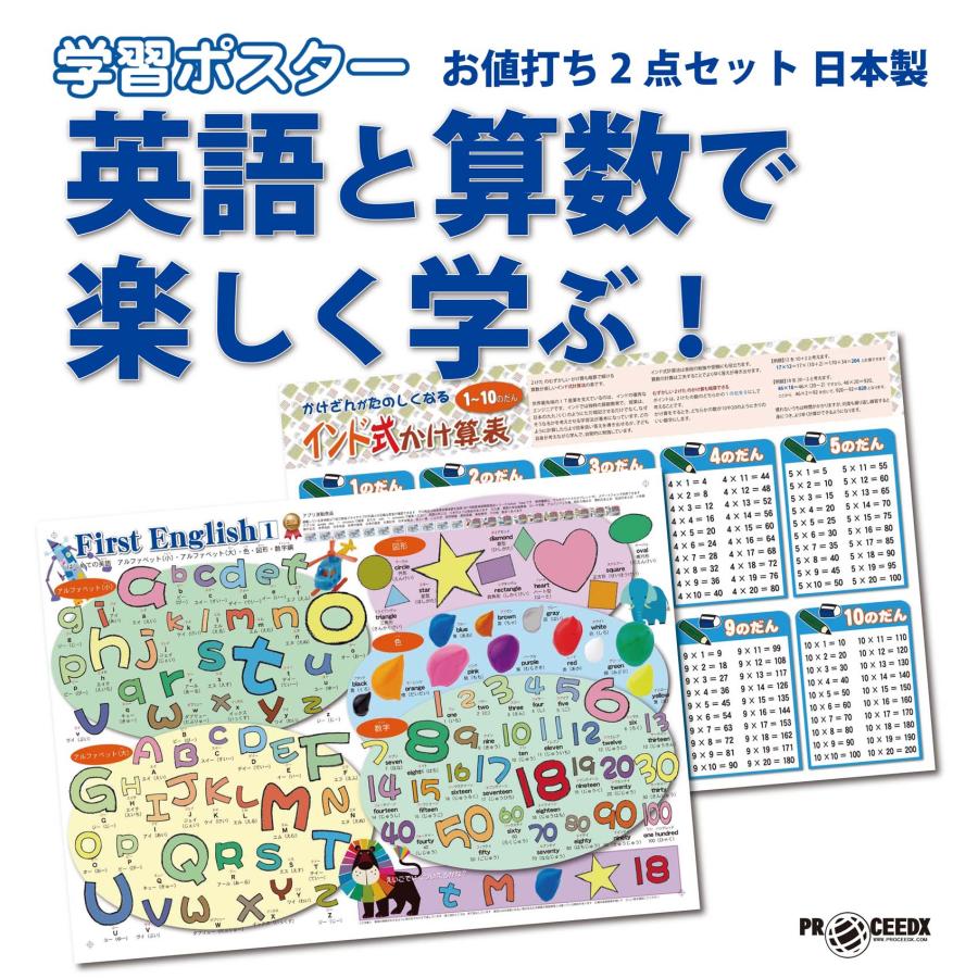 小学1年英語と算数で楽しく学ぶ！お値打ち2点セット 日本製　送料無料 PROCEEDX3259 | 