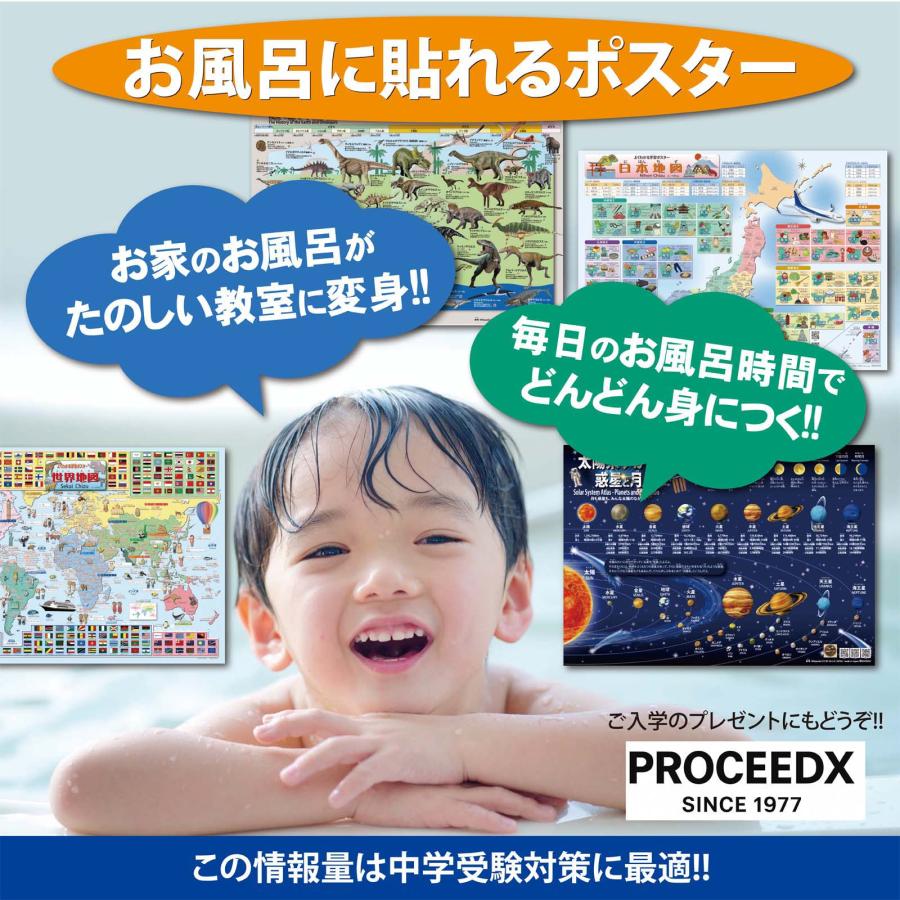 幼児知育18点フルセット｜モンテッソーリ式 書いて消せるPP加工＋小学校受験お風呂ポスターPROCEEDX3290 |  | 16