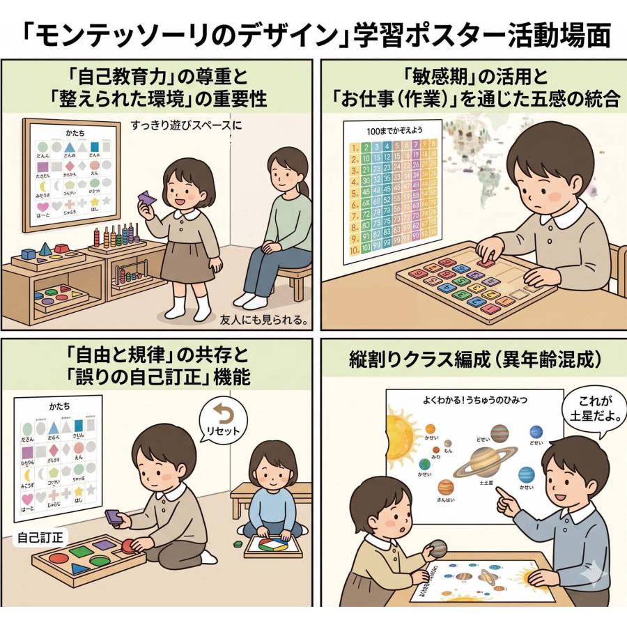 幼児知育18点フルセット｜モンテッソーリ式 書いて消せるPP加工＋小学校受験お風呂ポスターPROCEEDX3290 |  | 14