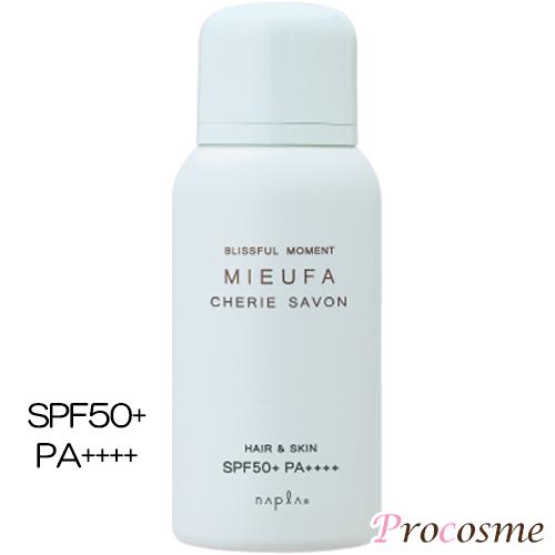 MIEUFA ナプラ ミーファ フレグランス UVスプレー シェリーサボン 80g