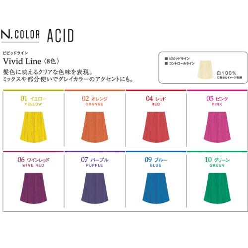 N. ナプラ エヌドットカラー アシッドカラー 01 イエロー 190g｜ヘア