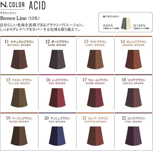 N. ナプラ エヌドットカラー アシッドカラー 18 ココアブラウン 190g