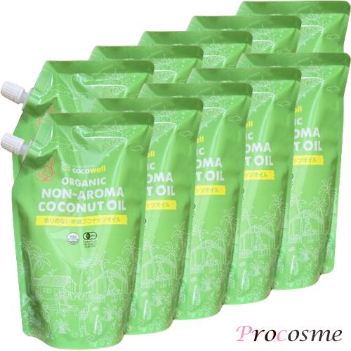 ココウェル 香りのない有機ココナッツオイル 460g×10袋|送料 ココウェル 香りのない有機ココナッツオイル 460g×10袋|送料
