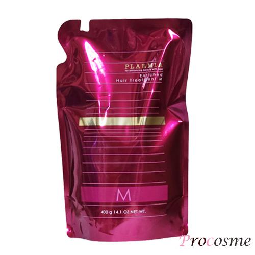 【３点セット・送料無料！一部地域対象外】ミルボン プラーミア エンリッチド ヘアトリートメントM 400g｜つめかえ用・レフィル・普通毛〜硬毛用・毛先が広がり、まとまりにくさに悩む方へ milbon plarmia プラーミア ミルボン エンリッチド トリートメントM 詰替え 400g (普通