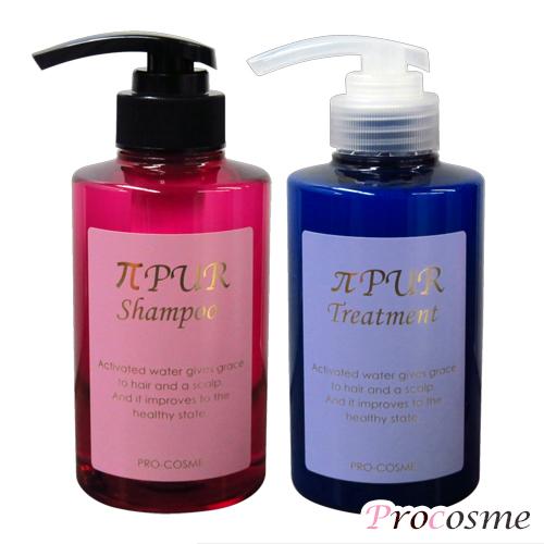 プロコスメ πピュアシャンプー 300ml + トリートメント 300g : プロ
