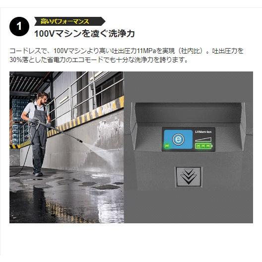 ケルヒャー（KARCHER） コードレス バッテリー式冷水高圧洗浄機 HD4 