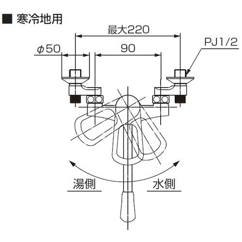 SANEI シングル混合栓 キッチン用 オールメッキ パイプの長さ190mm ▼114-7070 K17110ED-13 1台