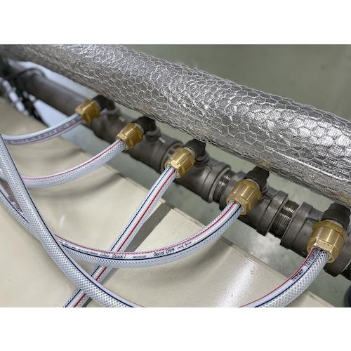 TOYOX 水・油・薬品・エアー用耐圧ホース トヨロンホース 内径15mm×外径22mm 長さ20m TR-15-20 ▼116-0118 TR-15-20 1巻_1