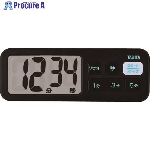 TANITA でか見えプラスタイマーTD395BK  ■▼175-5461 TD-395-BK  1個 | TANITA