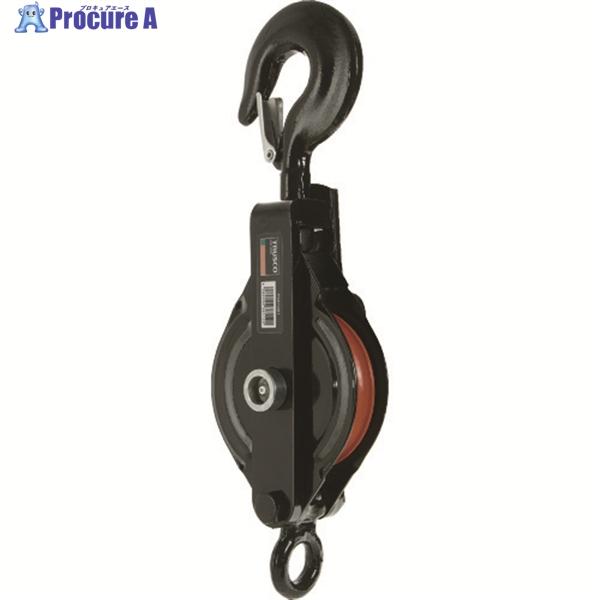 TRUSCO中山 TRUSCO 強力型滑車一車スナッチ フック型100mm ▽194-8942 