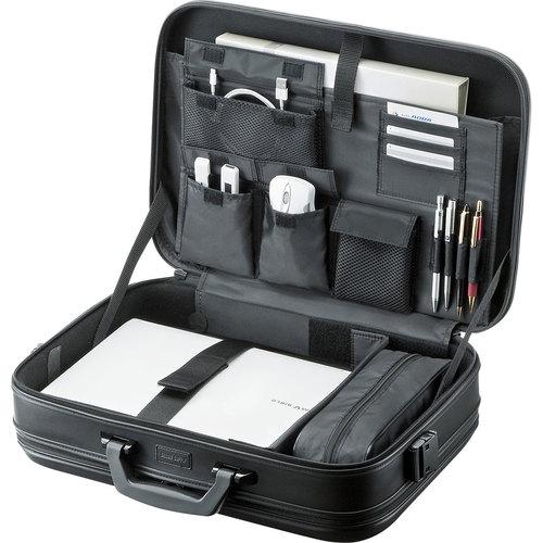 SANWA セミハードPCケース(ダブル) ▼201-3279 BAG-716BK2 1個_1