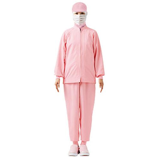 サンペックス ロングフード 衛生帽子 ピンク L ▽204-9727 CD-590-D1-L